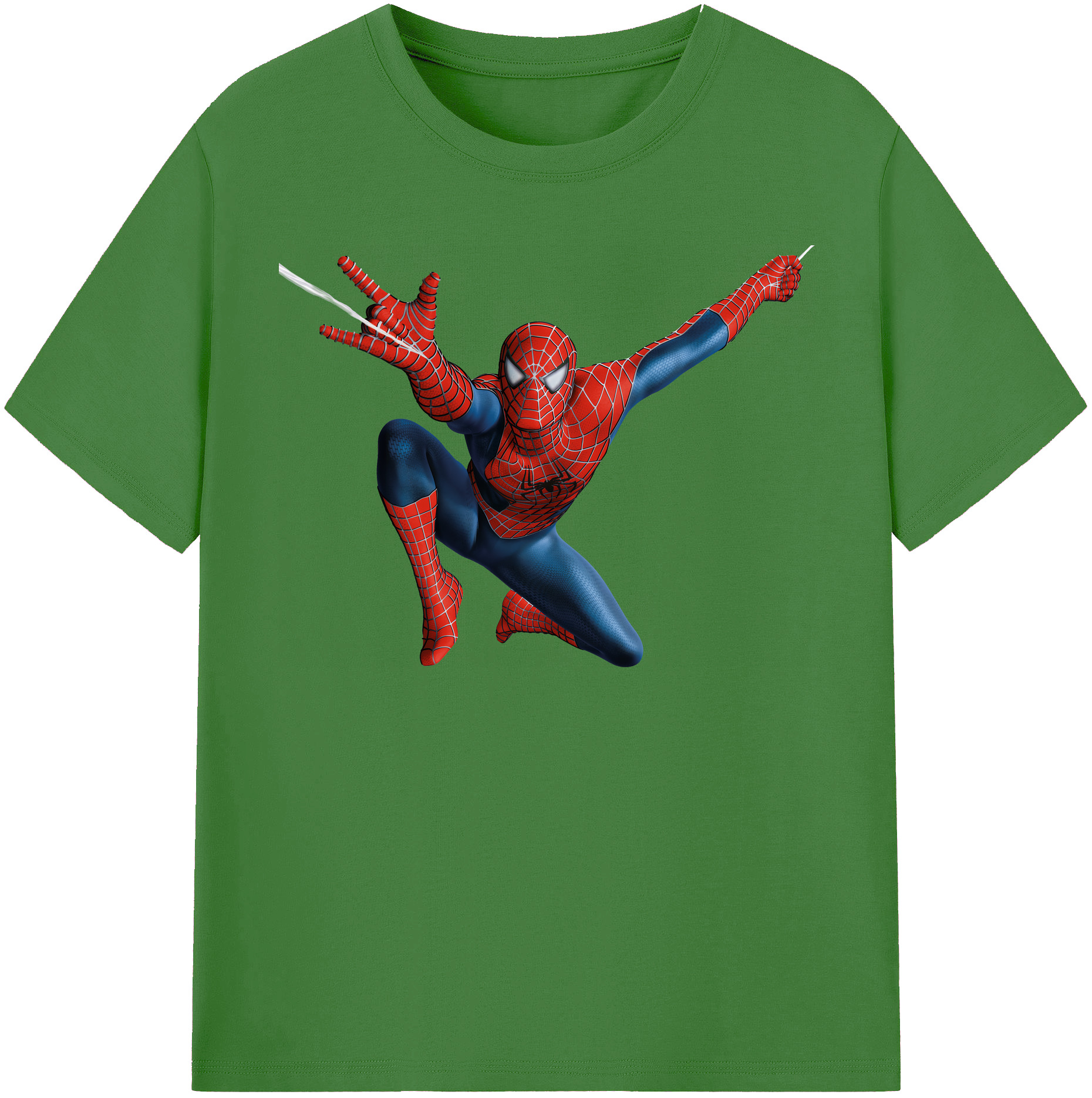 （画像用） Spider Man スパイダーマン レディースカジュアルプリントTシャツ（綿100％）